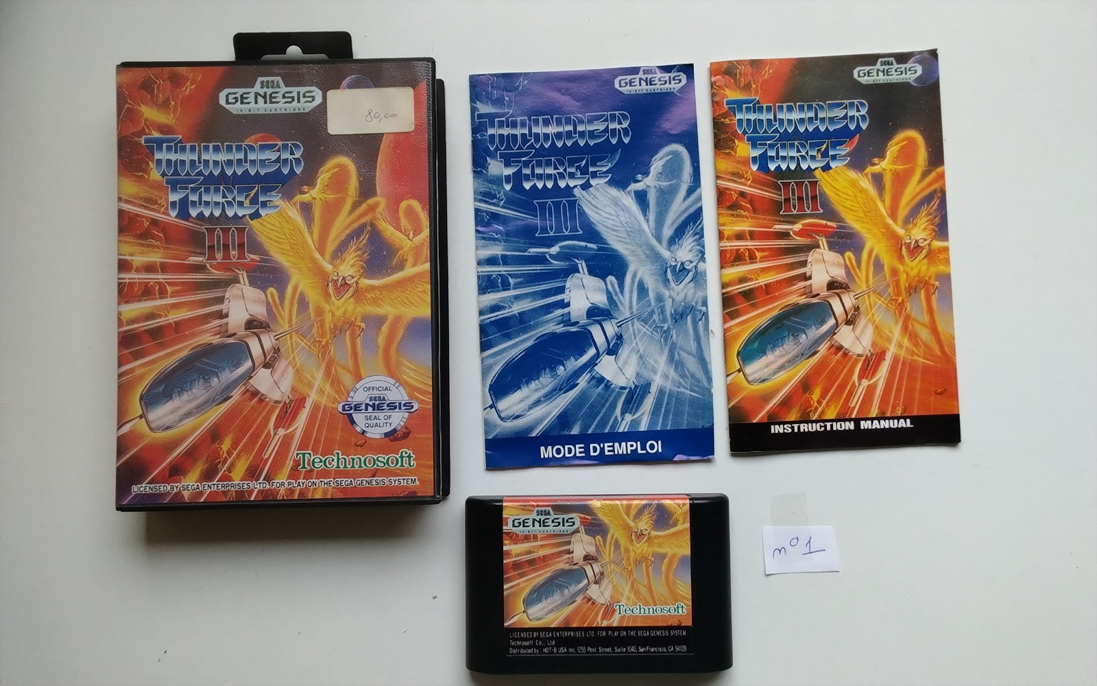 Thunder Force 3 III Complet sur SEGA Megadrive  